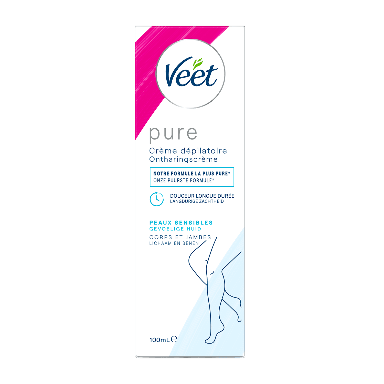 Crème dépilatoire pour peaux sensibles Jambes &amp; Corps 100ml