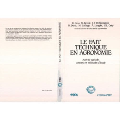 Le Fait Technique En Agronomie : Activité Agricole, Concepts Et Méthodes d’Etude